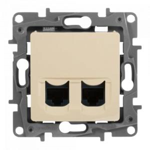 Розетка RJ45Х2 кат 5е