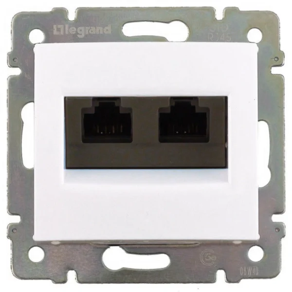 Информационная розетка - Valena - RJ 45 - категория 5e - UTP - 2 выхода -